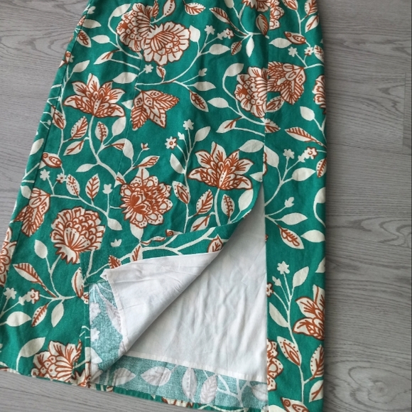 Sezane Jarred Dress Gemini Print Linen 38 - Picture 5 of 16